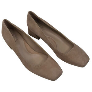 Naturalizer Jayla Pump Taupe Suede Heels Womens Size 7.5M New $125